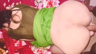 Aunty Sex Maid from Telugu with a Doggy Fucking Smooth Ass