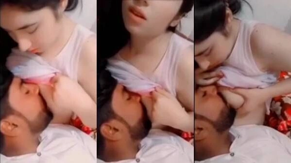 Girl sucking lover boobs Village Sex hot