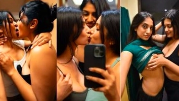 Girls Play with Their Boobs and Kiss in Telugu Sex Videos