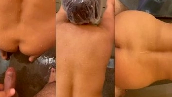 Guy Fucks GF in the Shower in a Telugu Couple