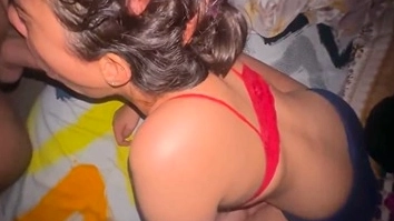 Kerala sex: A man gives his wife a hard fuck in bed.