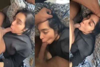 Powerful blowjob in Tamil aunty sex video