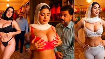 Sexy lingerie seduced by a Muslim slut in a Kannada sex video