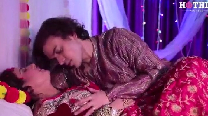 Telugu sex Suhagraat, a newlywed Desi couple
